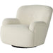 Kadon Swivel Chair by Four Hands. Made from 100% polyester, eucalyptus plywood, 100% polypropylene in a modern style.