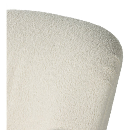 Kadon Swivel Chair by Four Hands in sheepskin camel. Made from 100% polyester, eucalyptus plywood, 100% polypropylene in a modern style.