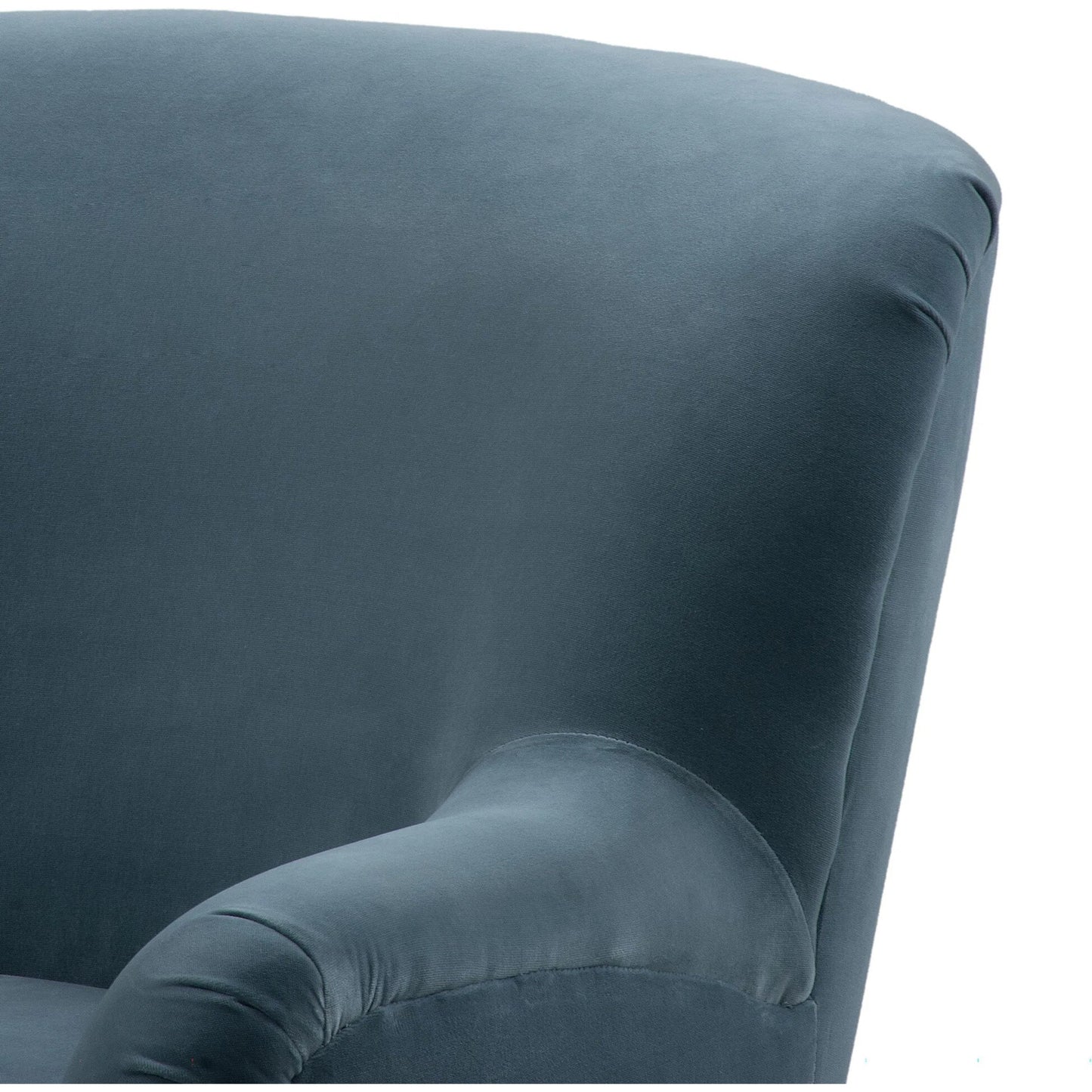 007 SI-2473245 | Closeup | Kadon Blue Swivel Chair by Four Hands in surrey bay. Made from 76.8% cotton, 23.2% polyester in a eclectic & global style.