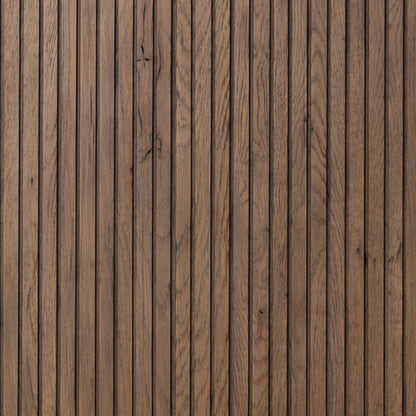 Leo Bed by Four Hands in rustic grey. Made from thick oak veneer, solid oak in a modern style.
