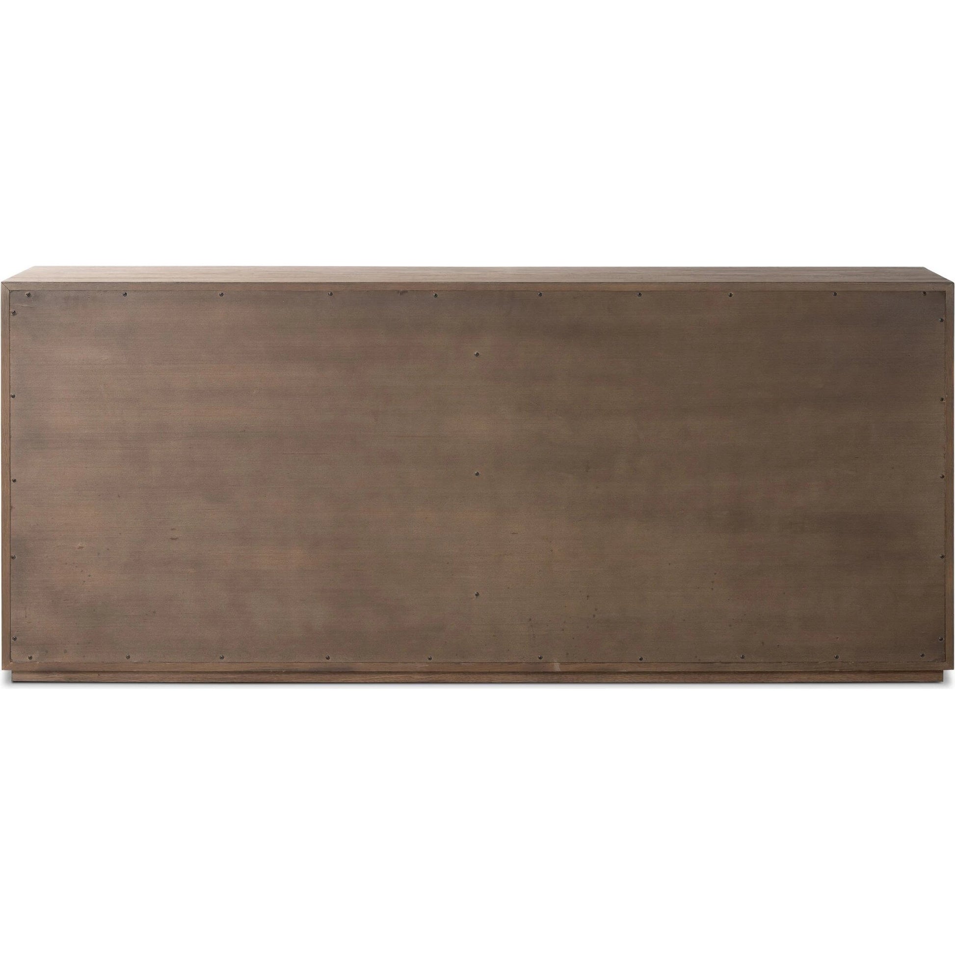 Leo 6 Drawer Dresser by Four Hands in rustic grey. Made from solid oak, thick oak veneer in a modern style.