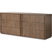 Leo 6 Drawer Dresser by Four Hands in rustic grey. Made from solid oak, thick oak veneer in a modern style.