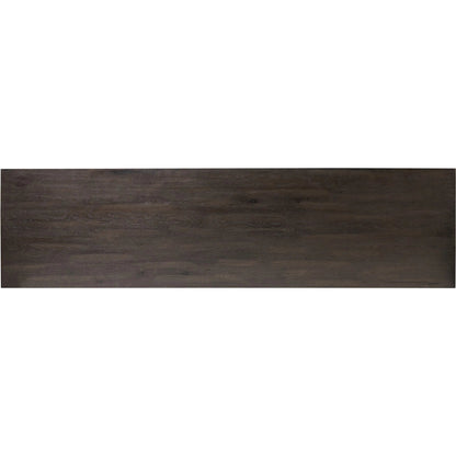 Leo 6 Drawer Dresser by Four Hands in smoked black, smoked black veneer. Made from solid oak, thick oak veneer in a unique style.