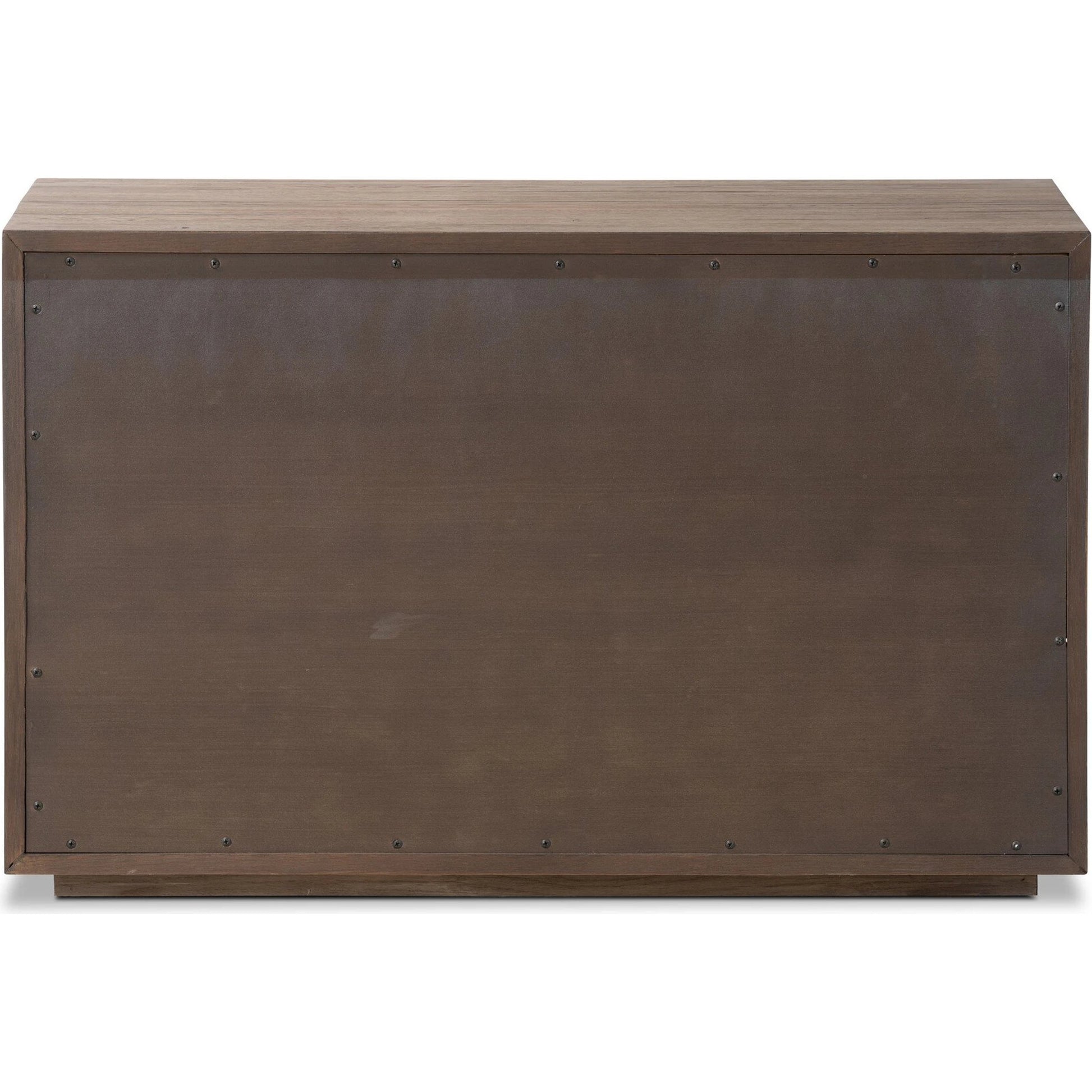Leo Nightstand by Four Hands in rustic grey. Made from solid oak, thick oak veneer in a modern style.