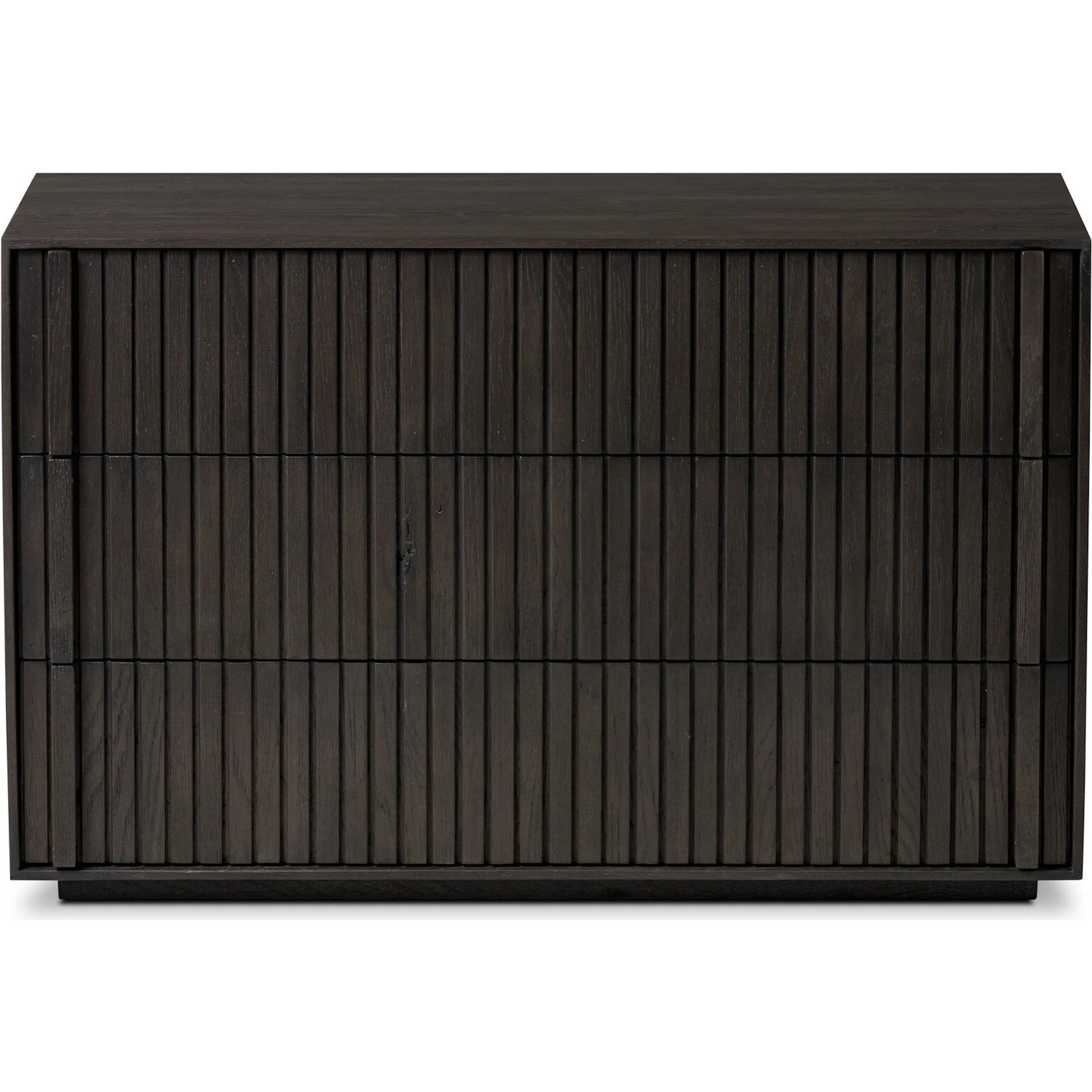 Leo Nightstand by Four Hands. Made from thick oak veneer, solid oak in a transitional style.