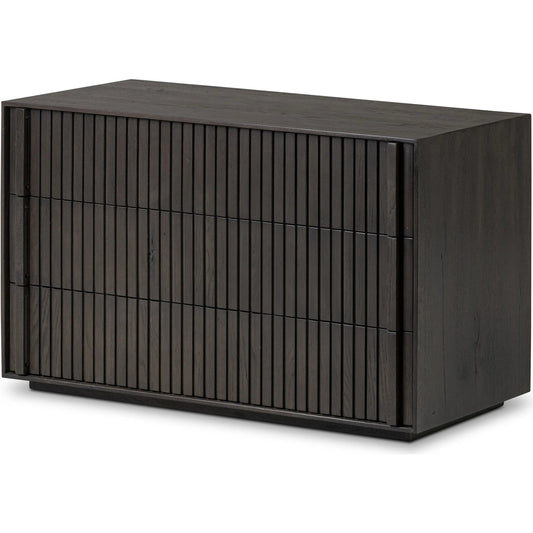 Leo Nightstand by Four Hands. Made from thick oak veneer, solid oak in a transitional style.