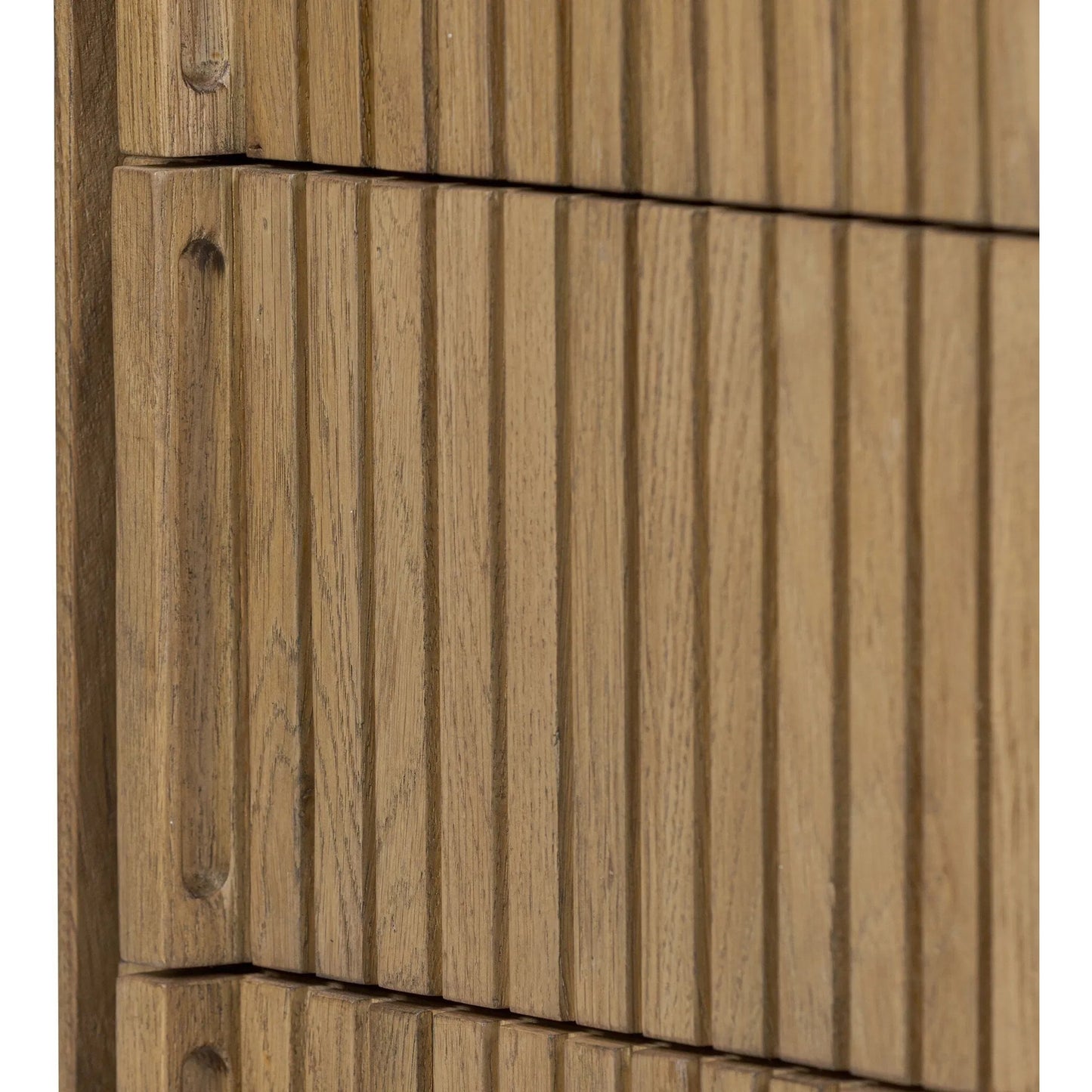 017 SI-2519226 | Closeup | Leo Nightstand by Four Hands. Made from thick oak veneer, solid oak in a transitional style.