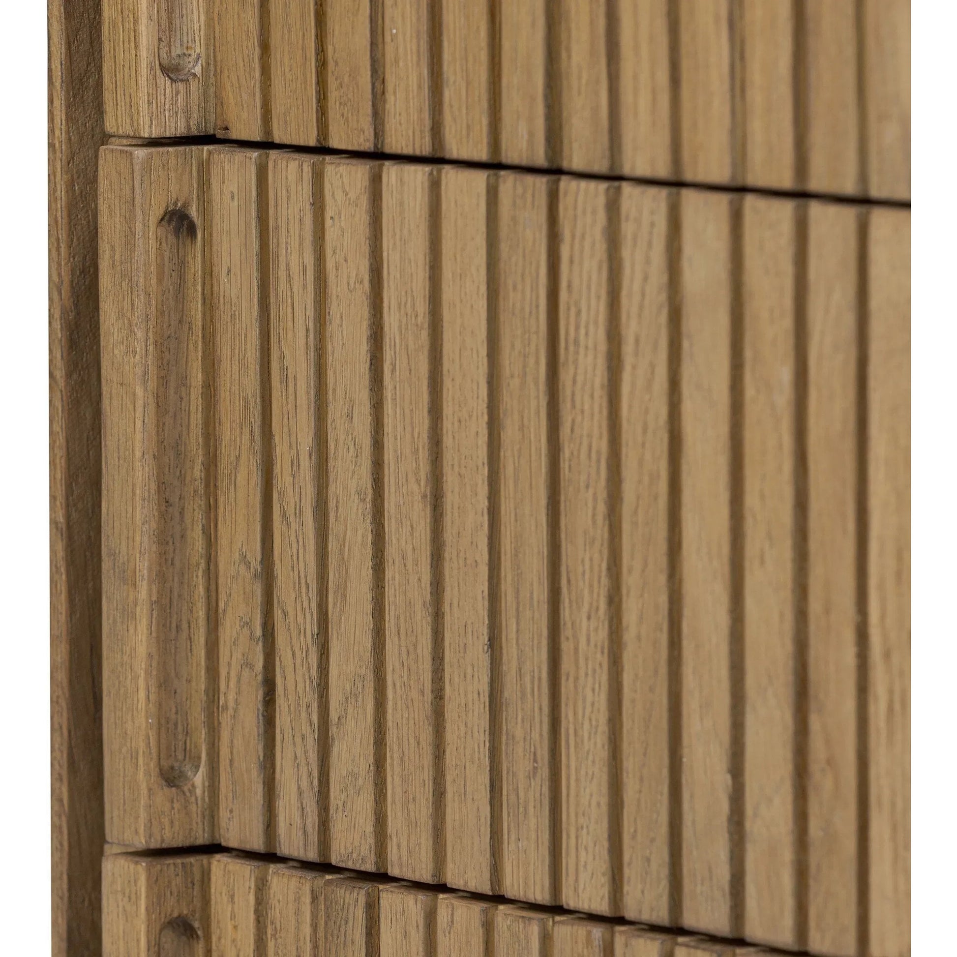 Leo Nightstand by Four Hands. Made from thick oak veneer, solid oak in a transitional style.