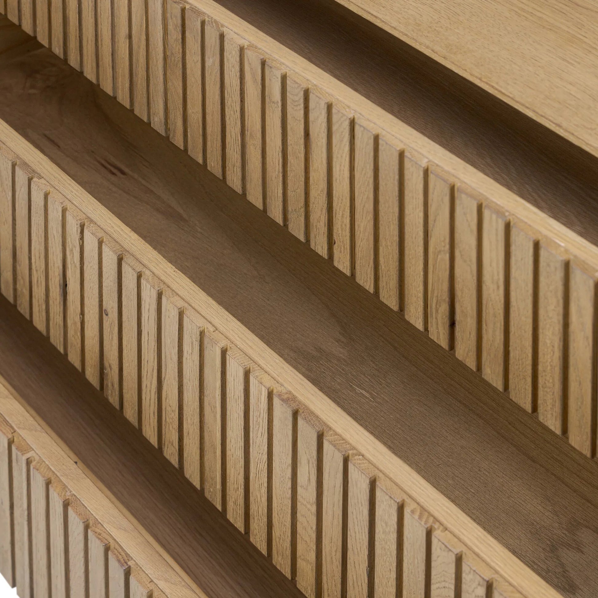Leo Nightstand by Four Hands. Made from thick oak veneer, solid oak in a transitional style.