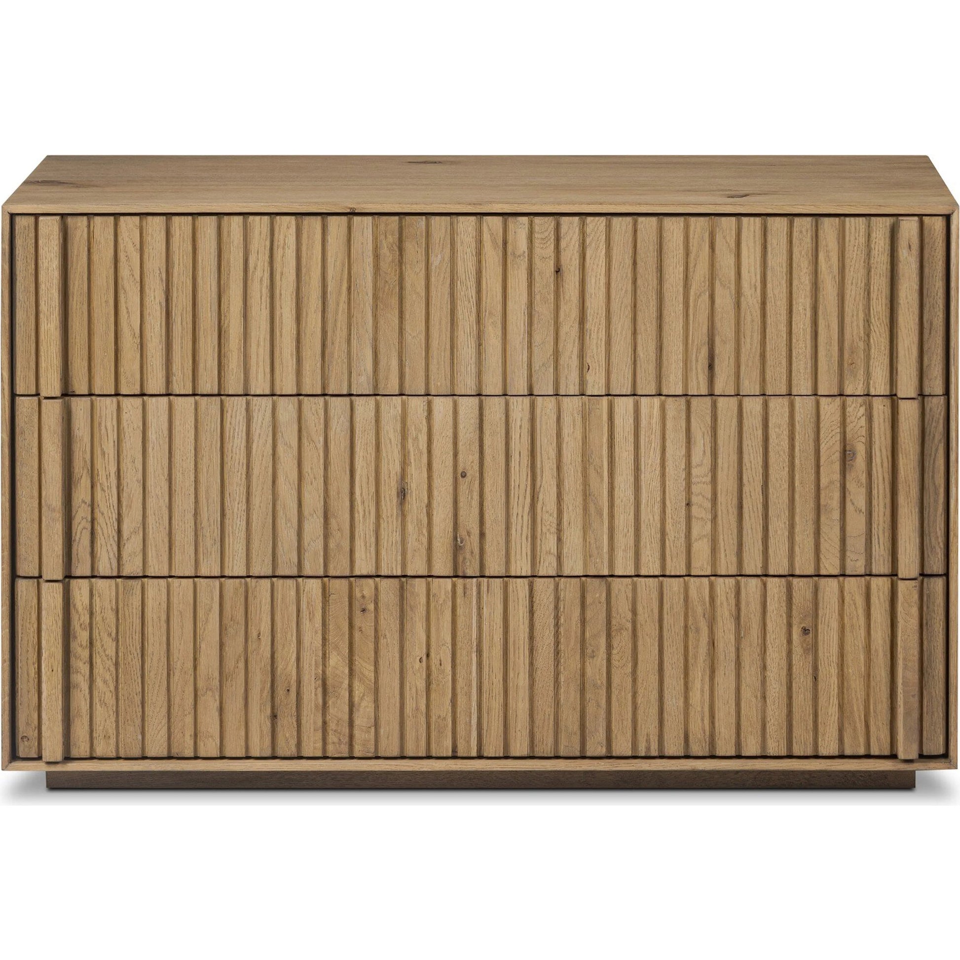 Leo Nightstand by Four Hands. Made from thick oak veneer, solid oak in a transitional style.