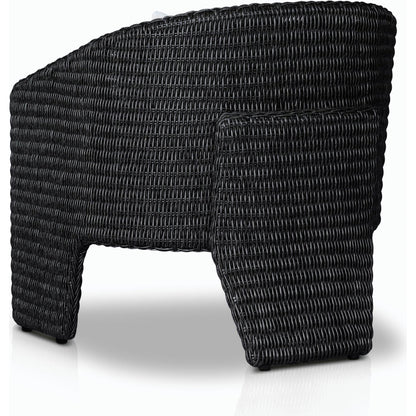Fae Outdoor Chair by Four Hands in stinson white. Made from 100% olefin, 100% polyethylene, 91% polyurethane foam pad, 9% polyester fiber batting in a modern style.