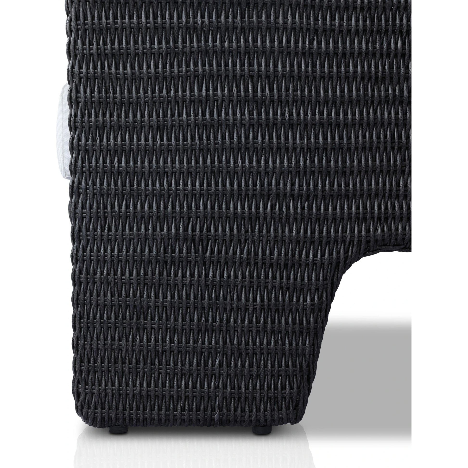 Fae Outdoor Chair by Four Hands in stinson white. Made from 100% olefin, 100% polyethylene, 91% polyurethane foam pad, 9% polyester fiber batting in a modern style.
