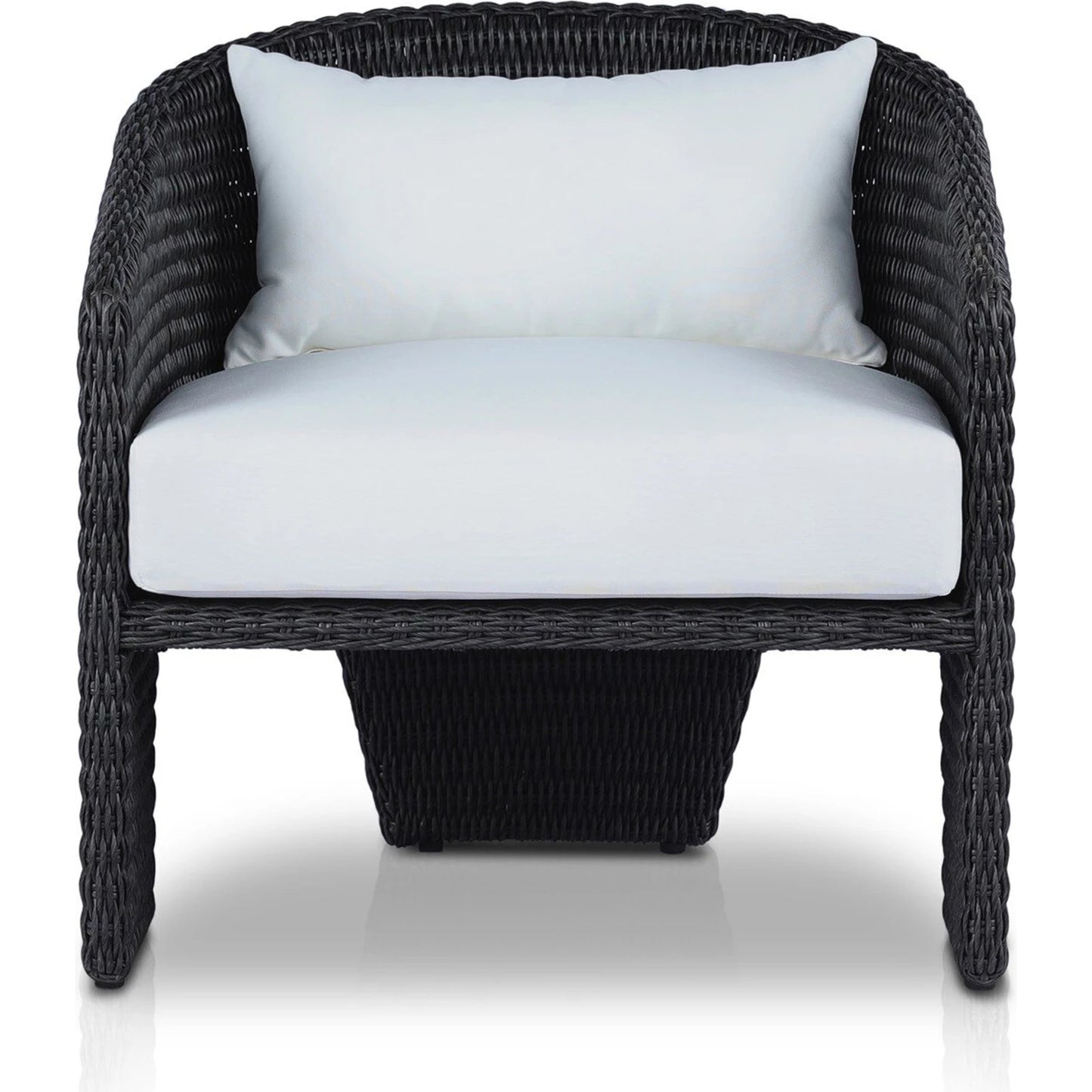 016 SI-2137313 | Additional Silo | Fae Outdoor Chair by Four Hands in stinson white. Made from 100% olefin, 100% polyethylene, 91% polyurethane foam pad, 9% polyester fiber batting in a modern style.