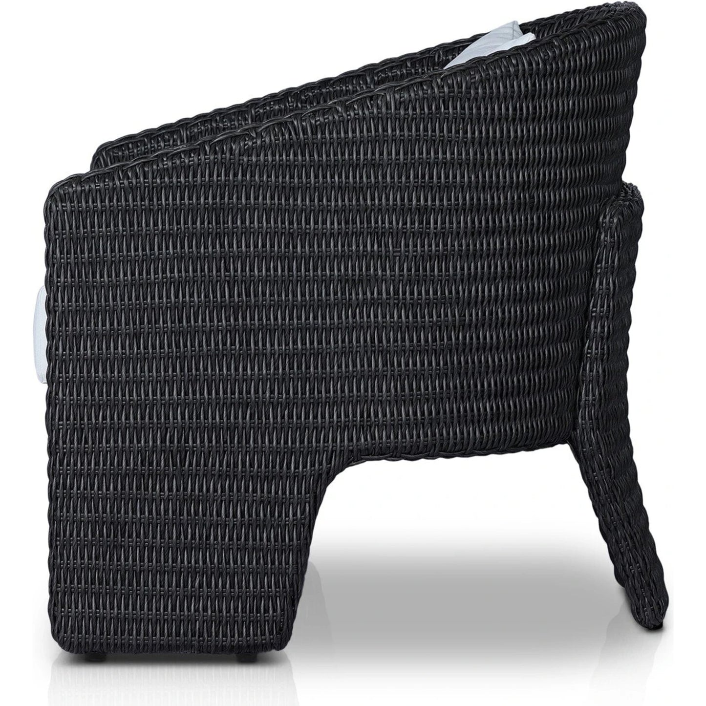 017 SI-2137313 | Additional Silo | Fae Outdoor Chair by Four Hands in stinson white. Made from 100% olefin, 100% polyethylene, 91% polyurethane foam pad, 9% polyester fiber batting in a modern style.