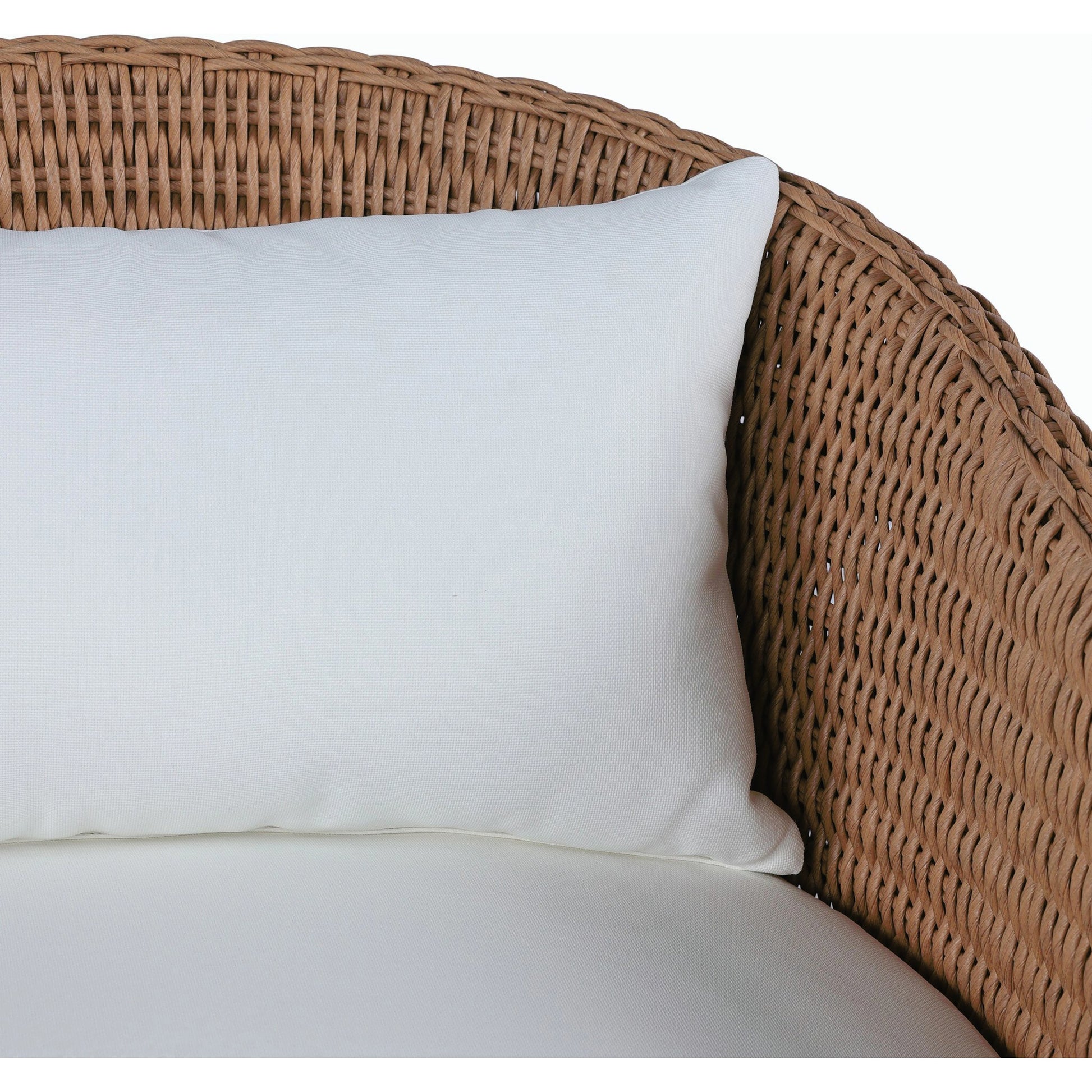 Fae Outdoor Chair by Four Hands in stinson white. Made from 100% olefin, 100% polyethylene, 91% polyurethane foam pad, 9% polyester fiber batting in a modern style.