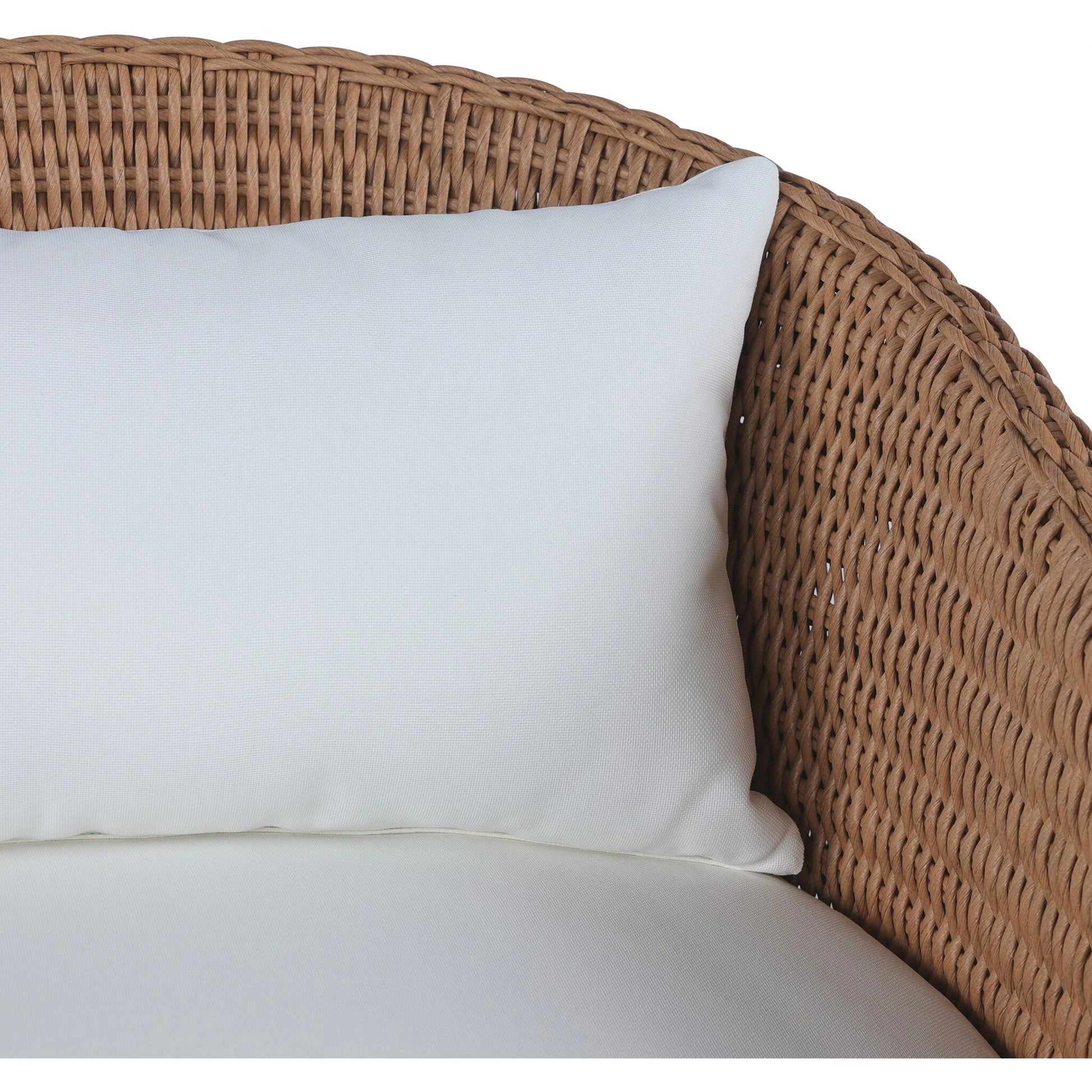 Fae Outdoor Chair by Four Hands in stinson white. Made from 100% olefin, 100% polyethylene, 91% polyurethane foam pad, 9% polyester fiber batting in a modern style.