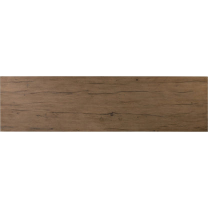 Leo Sideboard by Four Hands in rustic grey. Made from thick oak veneer, solid oak in a modern style.