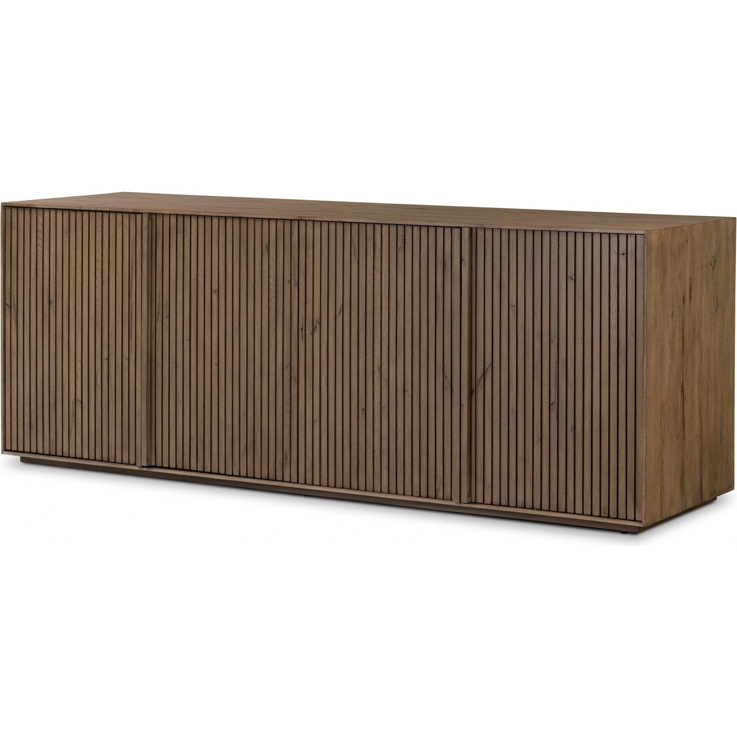 001 SI-2137464 | Primary Silo | Leo Sideboard by Four Hands in rustic grey. Made from thick oak veneer, solid oak in a modern style.