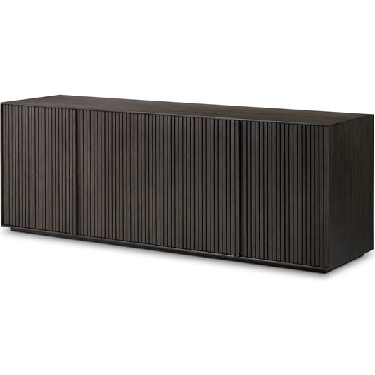 Leo Sideboard by Four Hands in smoked black. Made from solid oak in a unique style.