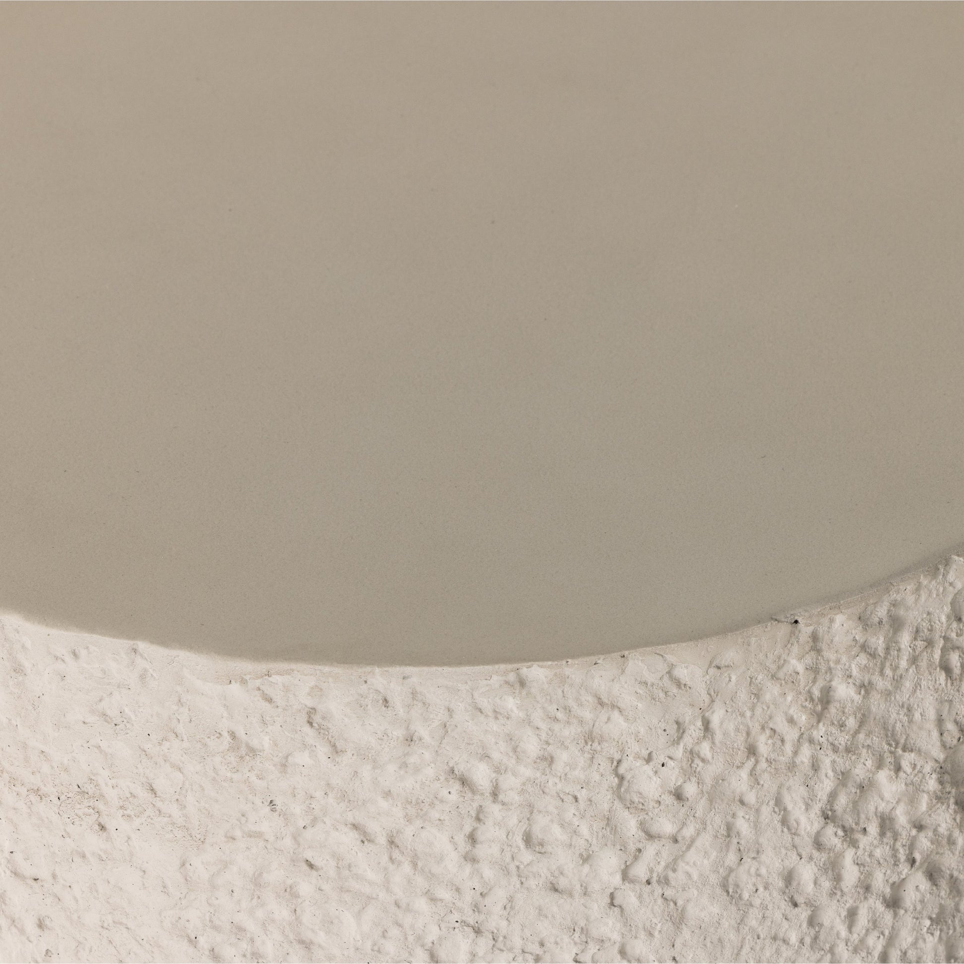 Kember Outdoor End Table by Four Hands in blanc white, matte white. Made from concrete in a modern style.