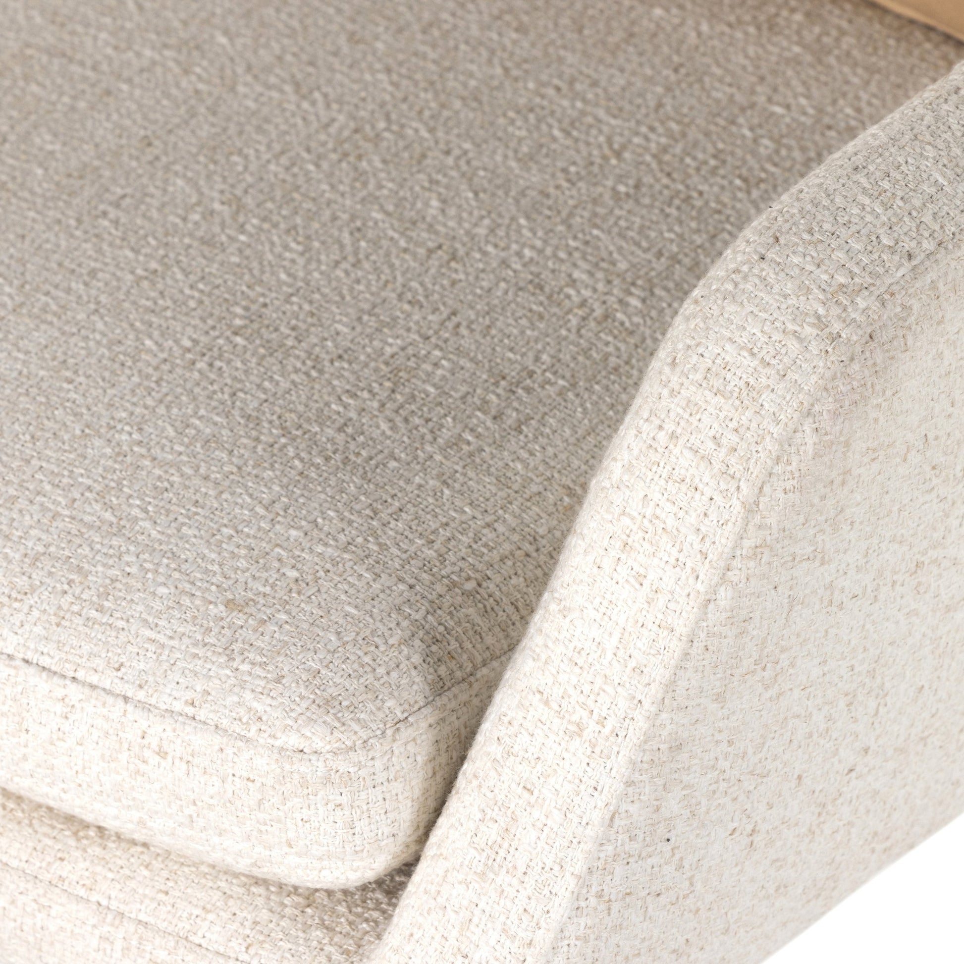 Leda Desk Chair by Four Hands in palermo nude, omari natural. Made from aluminum, 79% polyester, 16% viscose (rayon), 5% flax, linen, top grain leather in a transitional style.