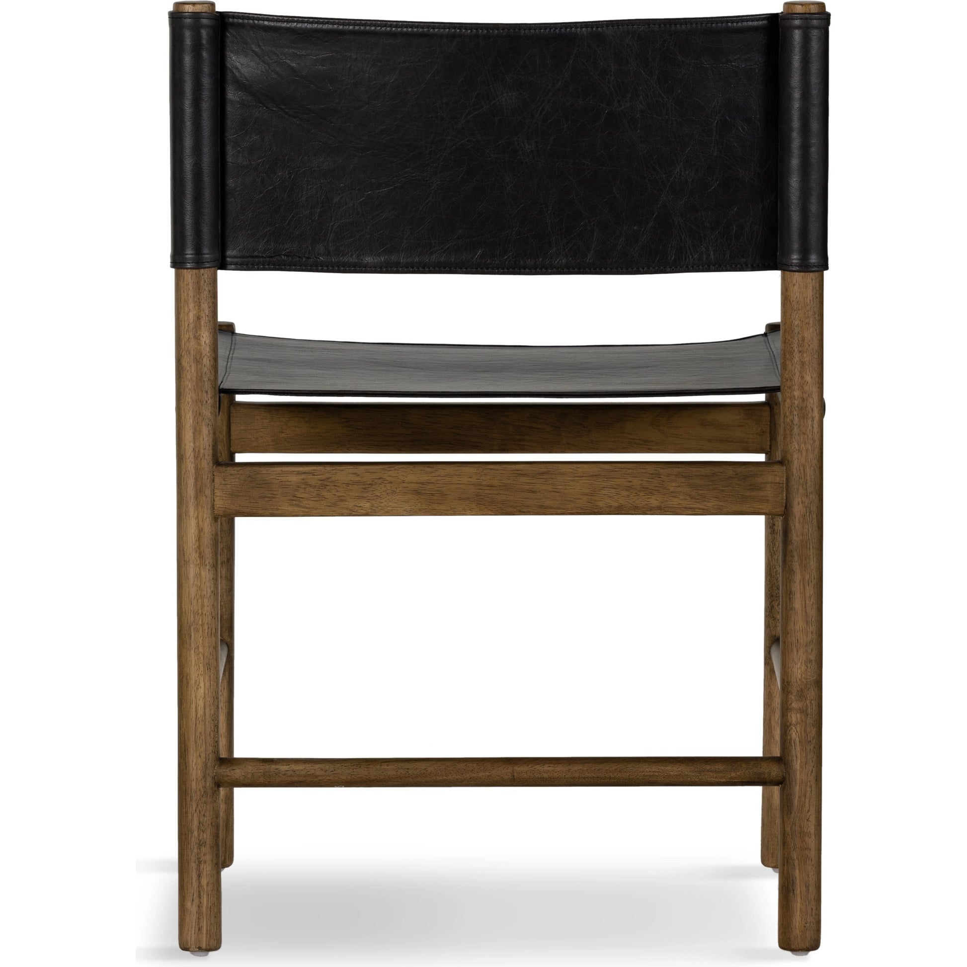 Kena Dining Chair by Four Hands. Made from top grain leather, solid parawood in a modern style.