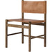 Kena Dining Chair by Four Hands. Made from top grain leather, solid parawood in a modern style.