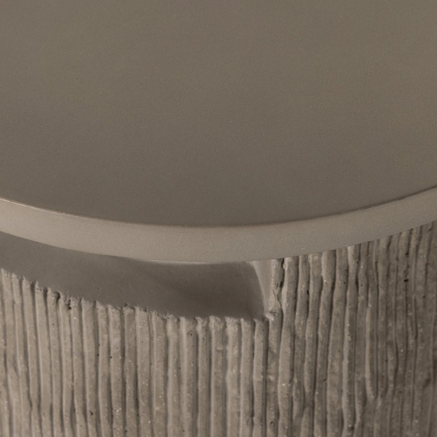 005 SI-1901997 | Additional Silo | Huron Outdoor End Table by Four Hands in flint. Made from concrete in a modern style.