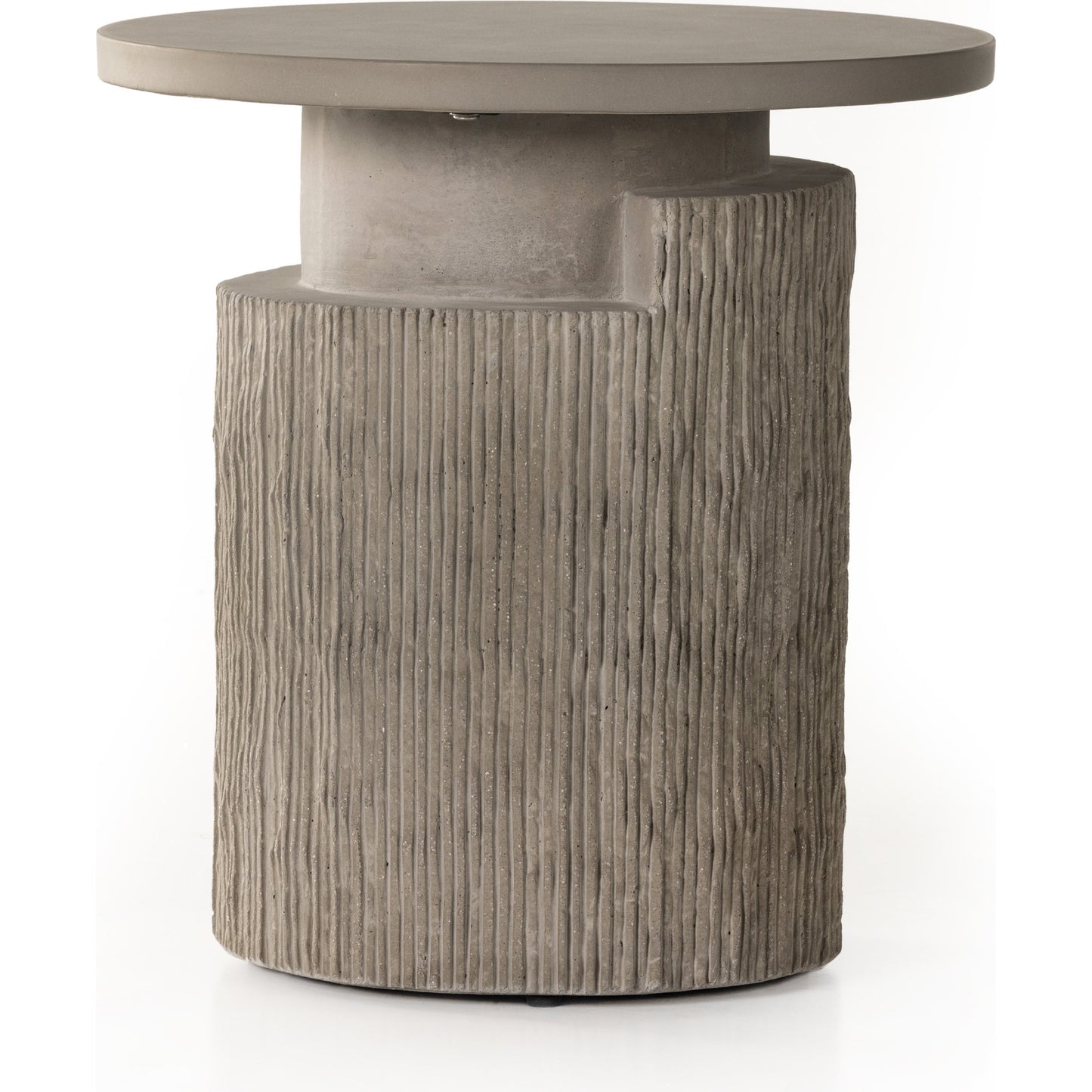 001 SI-1901997 | Additional Silo | Huron Outdoor End Table by Four Hands in flint. Made from concrete in a modern style.