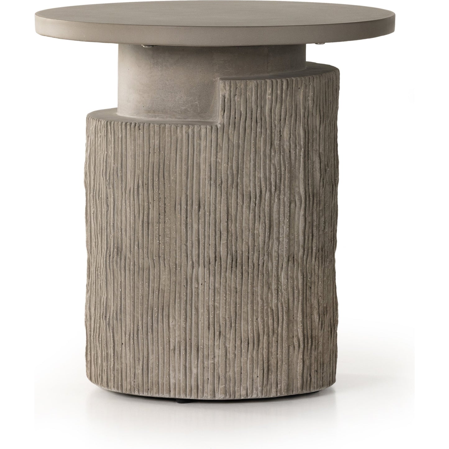 002 SI-1901997 | Additional Silo | Huron Outdoor End Table by Four Hands in flint. Made from concrete in a modern style.