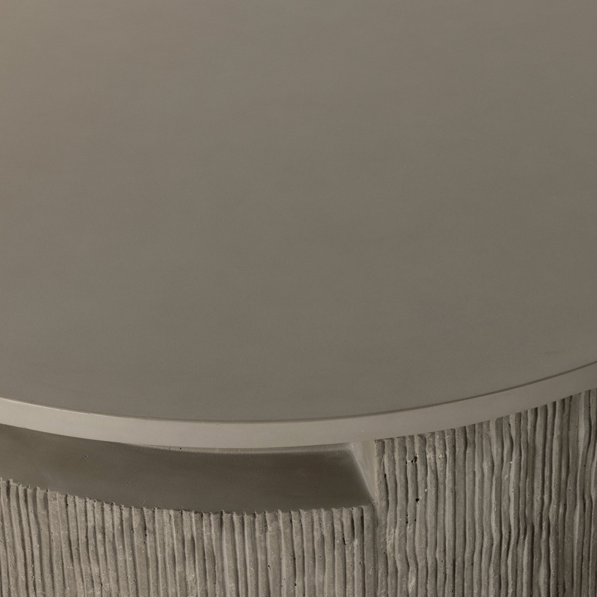 Huron Outdoor Coffee Table by Four Hands in flint. Made from concrete in a modern style.