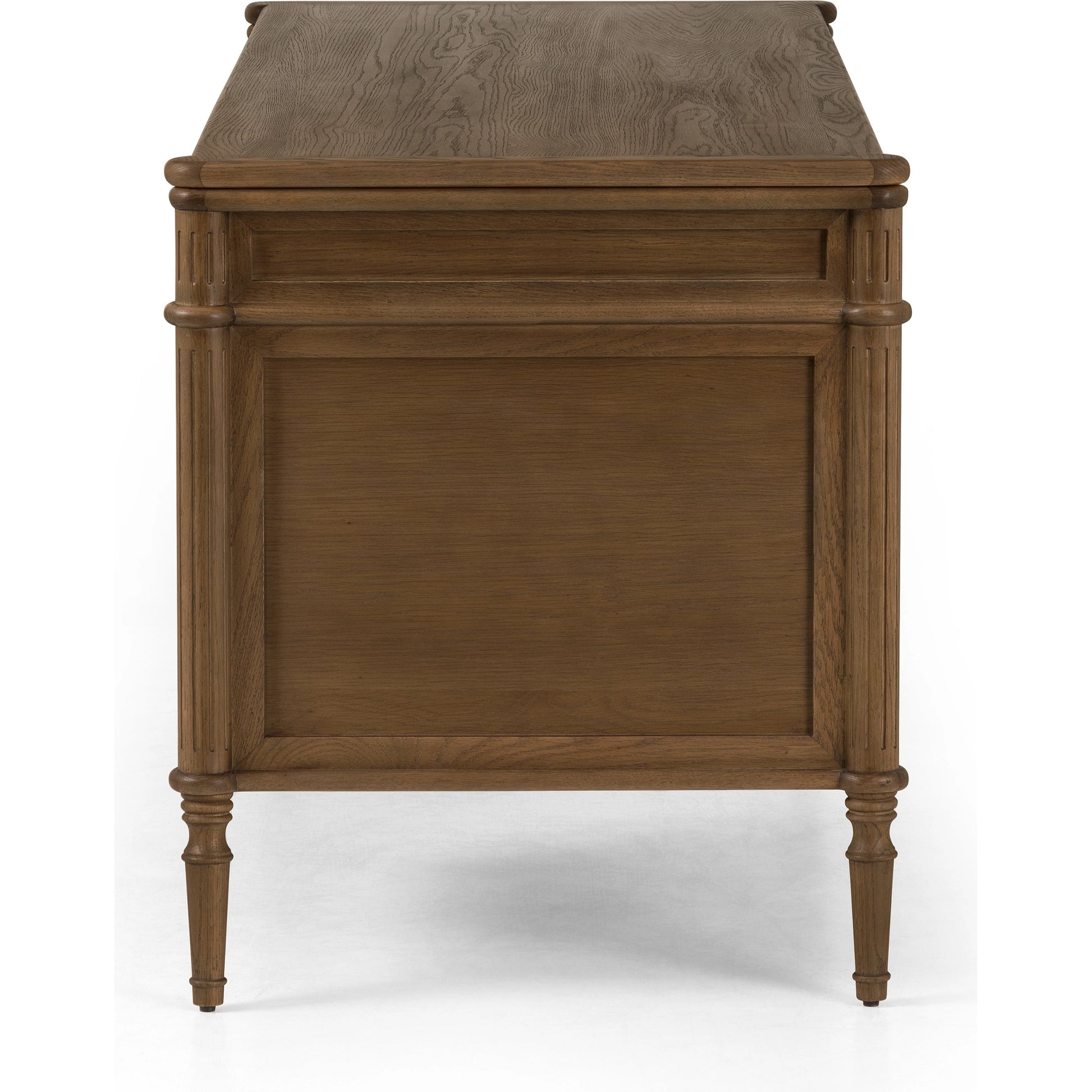 Toulouse Executive Desk by Four Hands. Made from solid oak, oak veneer in a modern style.