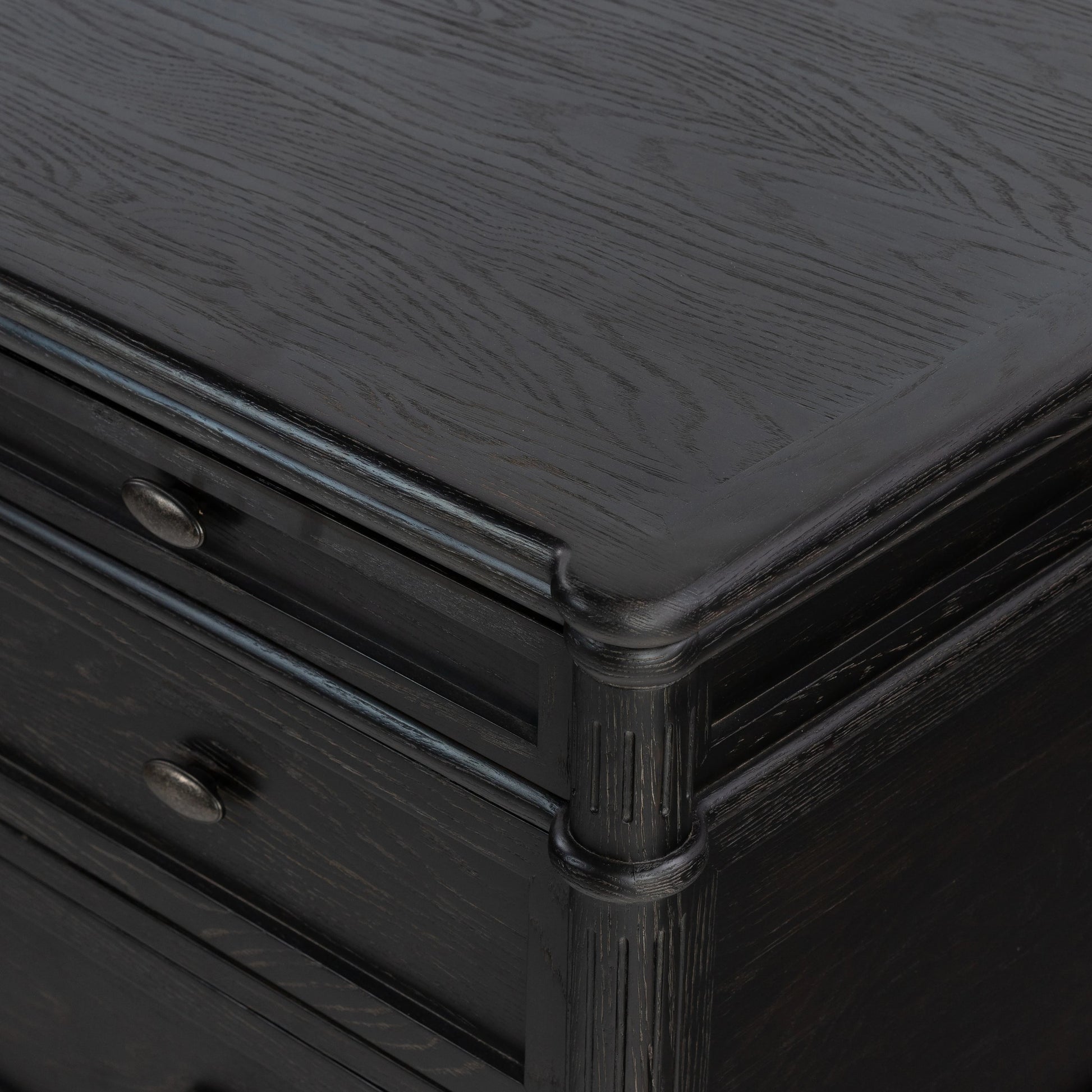 Toulouse Executive Desk by Four Hands. Made from solid oak, oak veneer in a modern style.