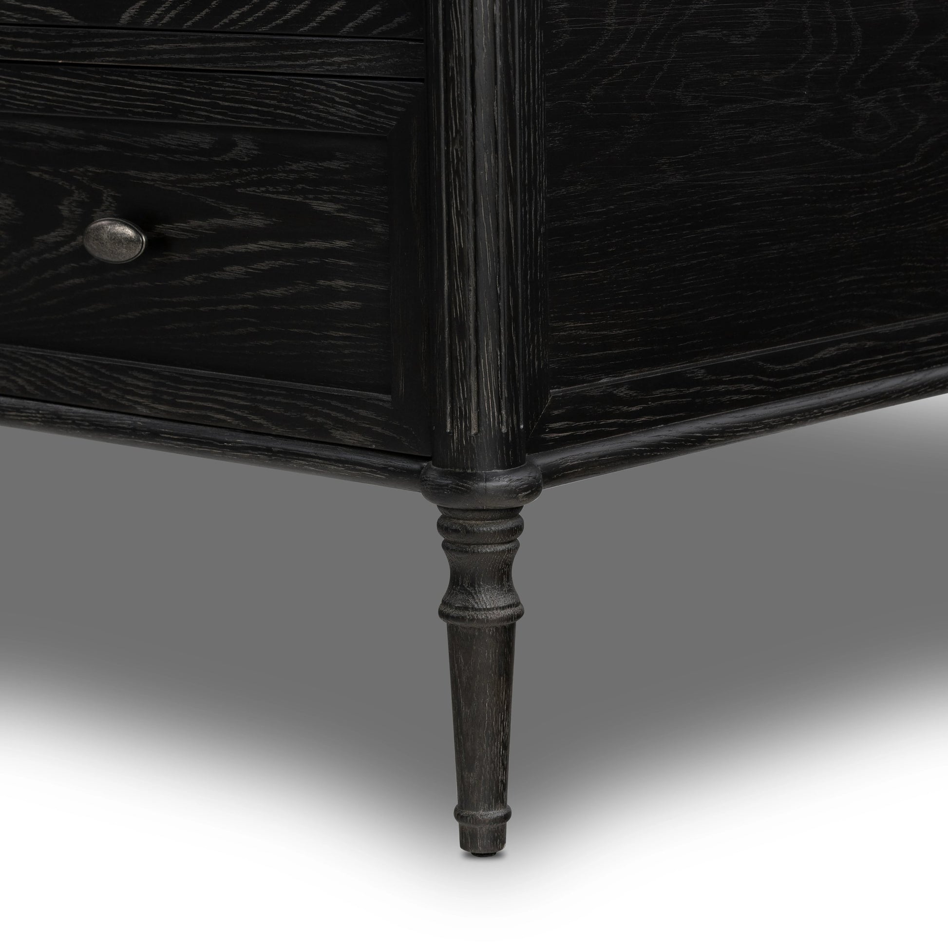 Toulouse Executive Desk by Four Hands. Made from solid oak, oak veneer in a modern style.