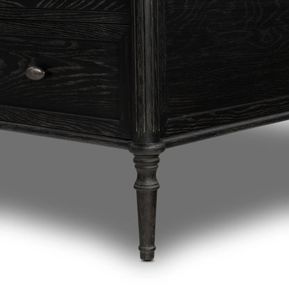 Toulouse Executive Desk by Four Hands. Made from solid oak, oak veneer in a modern style.