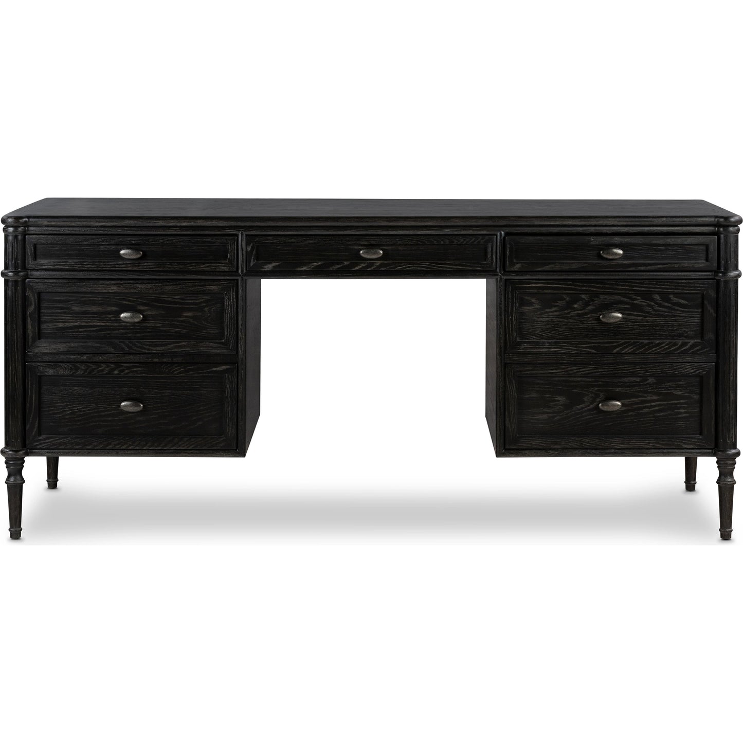 004 SI-1977874 | Additional Silo | Toulouse Executive Desk by Four Hands. Made from solid oak, oak veneer in a modern style.