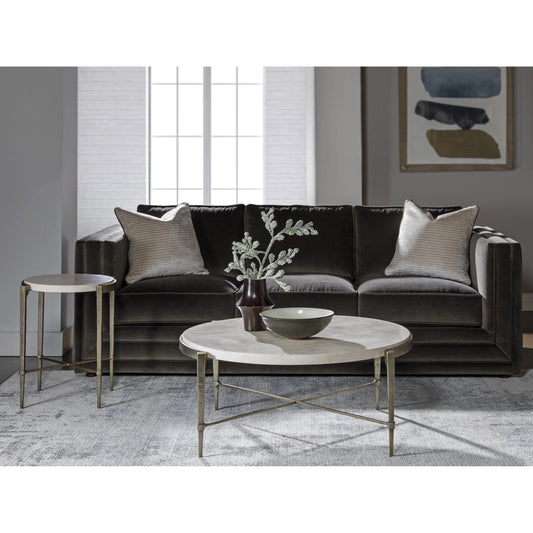 Percival Cocktail Table by Artistica Home in bronze leaf. Made from unique in a modern style.