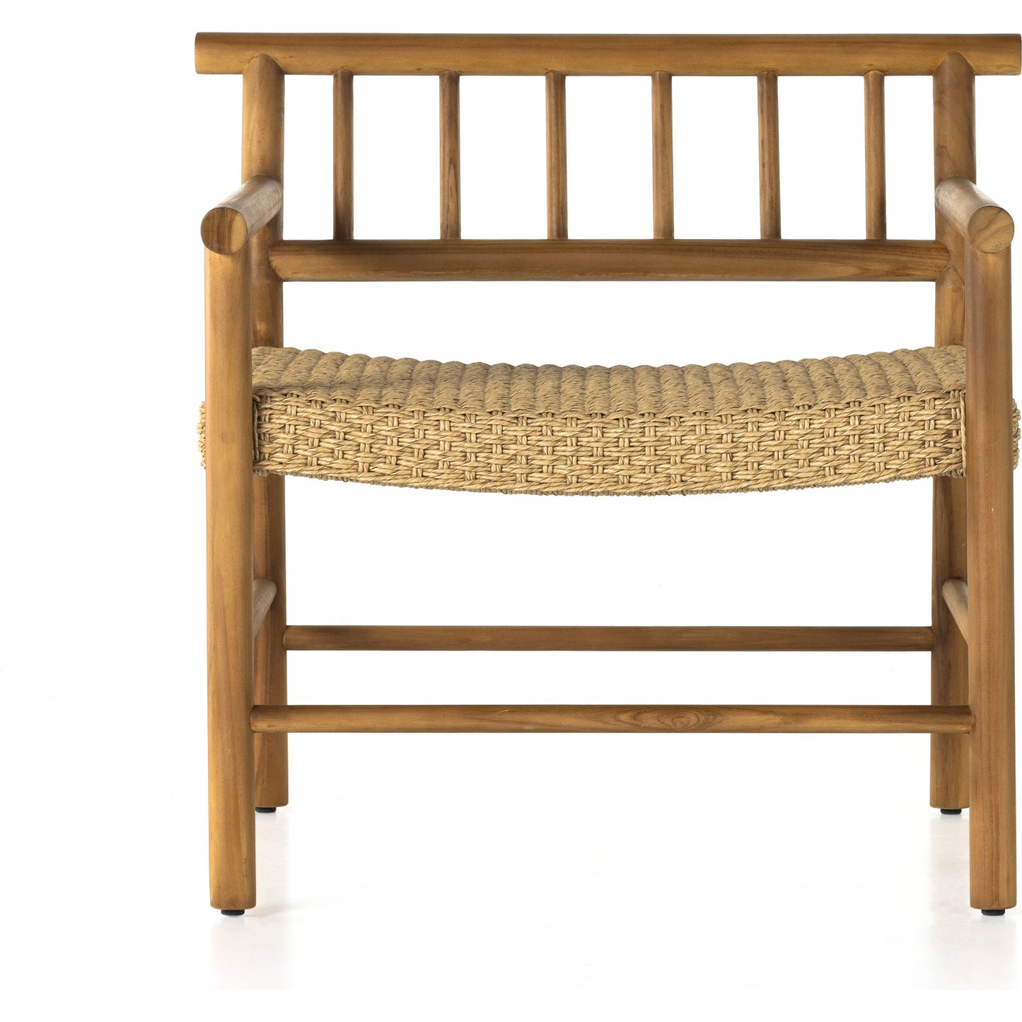 003 SI-1902835 | Additional Silo | Larsen Outdoor Chair by Four Hands in natural teak, natural hyacinth. Made from solid fsc®-certified teak, 100% polyethylene in a coastal style.