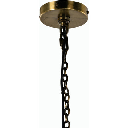 Arely Pendant by Four Hands in dark antique brass. Made from iron, thermoplastic, brass in a transitional style.