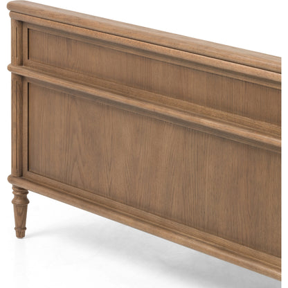 Toulouse Bed by Four Hands. Made from oak veneer, solid oak in a modern style.