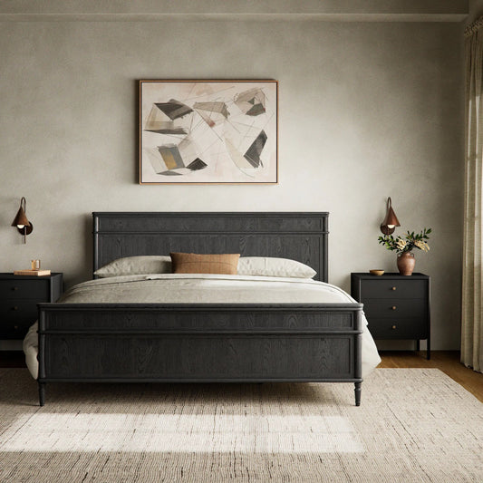 Toulouse Bed by Four Hands. Made from oak veneer, solid oak in a modern style.