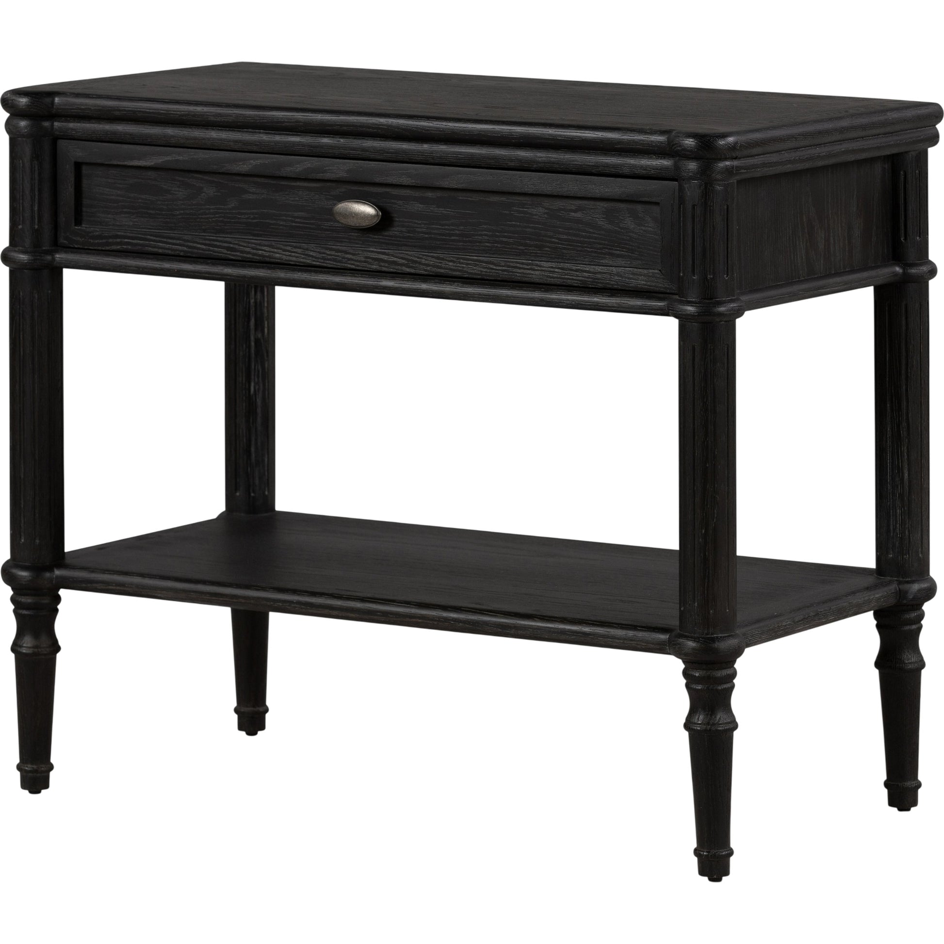 Toulouse Nightstand by Four Hands. Made from solid oak, oak veneer, zinc alloy in a modern style.