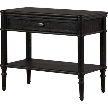 Toulouse Nightstand by Four Hands. Made from solid oak, oak veneer, zinc alloy in a modern style.