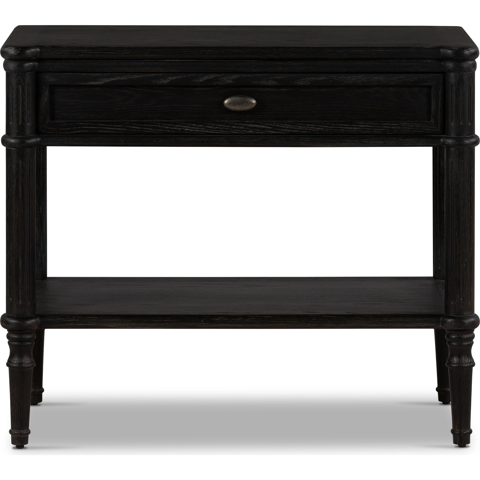 Toulouse Nightstand by Four Hands. Made from solid oak, oak veneer, zinc alloy in a modern style.