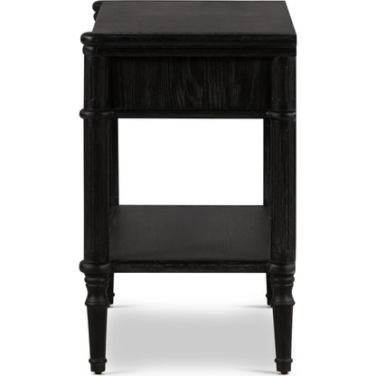 Toulouse Nightstand by Four Hands. Made from solid oak, oak veneer, zinc alloy in a modern style.