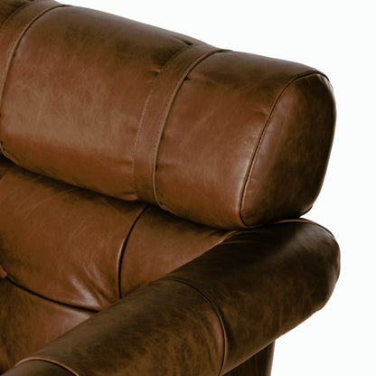 Arnold Desk Chair by Four Hands in polished aluminum, mocha ash, sonoma chestnut and mocha ash, sonoma chestnut. Made from top grain leather, solid ash in a transitional style.