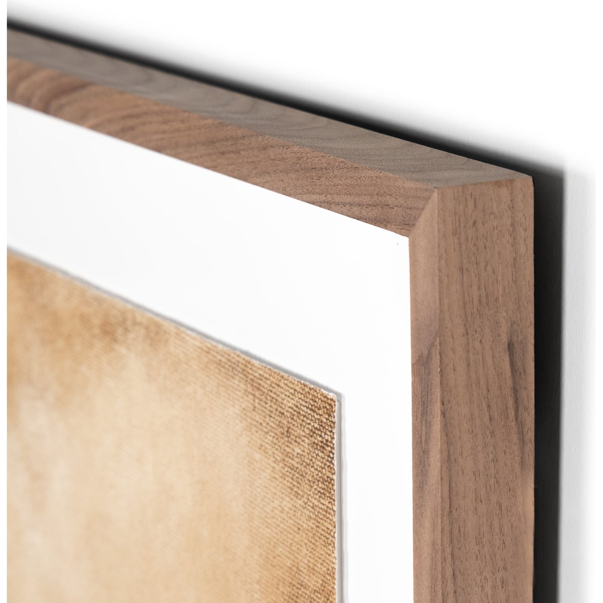 Hillside Haze II by Aileen Fitzgerald by Four Hands in rustic walnut. Made from rustic walnut, acrylic glazing, textured fine art paper in a cottage & farmhouse style.