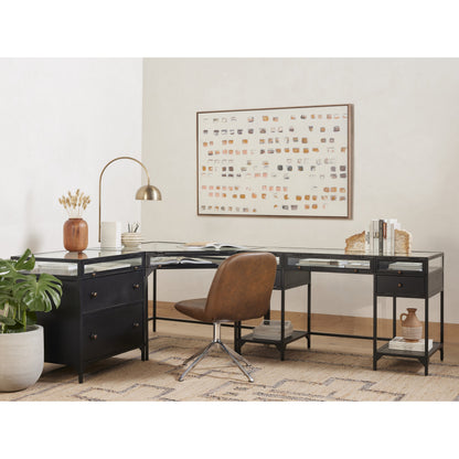 Bento Box by Jamie Beckwith by Four Hands. Made from rustic walnut, canvas in a eclectic & global style.