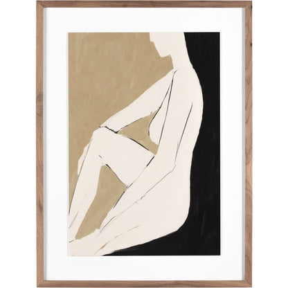 Chill by Dan Hobday by Four Hands. Made from rustic 2.5 walnut, watercolor paper in a eclectic & global style.