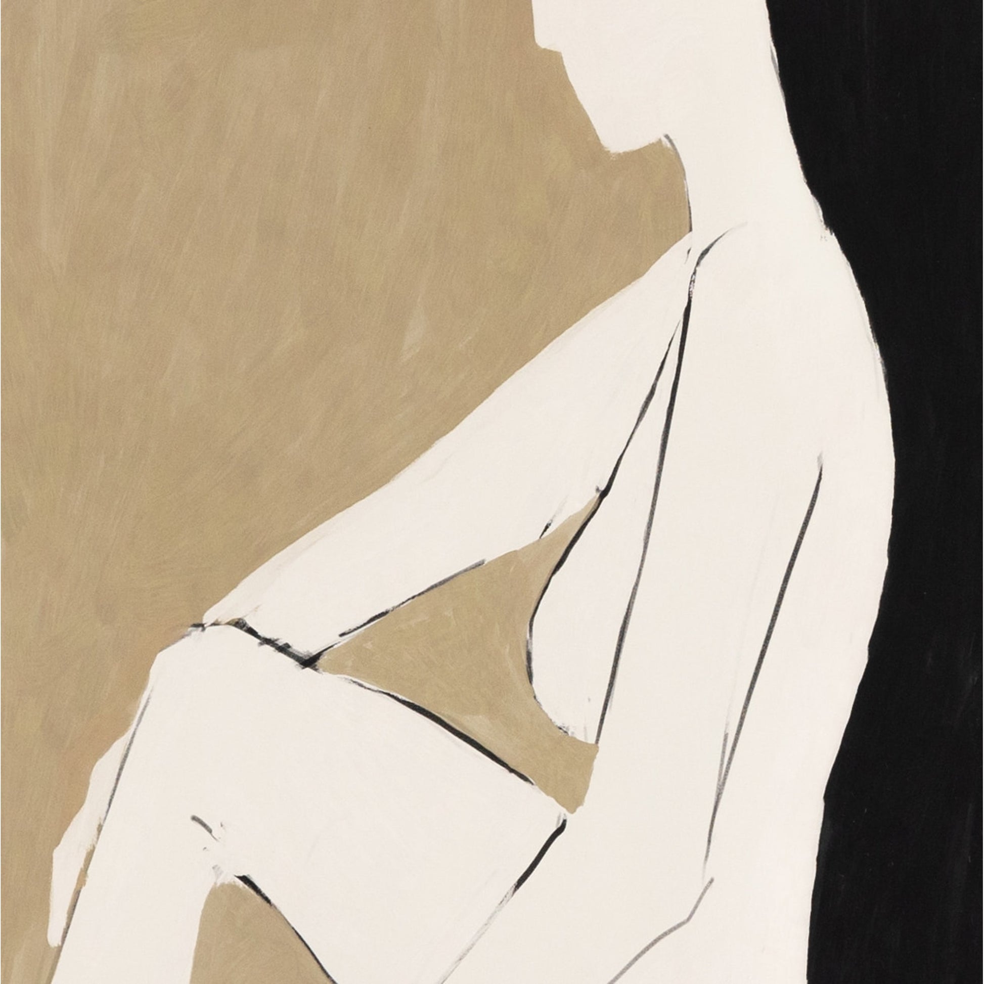 Chill by Dan Hobday by Four Hands. Made from rustic 2.5 walnut, watercolor paper in a eclectic & global style.